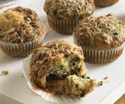 Spinach and nutmeg muffins recipe